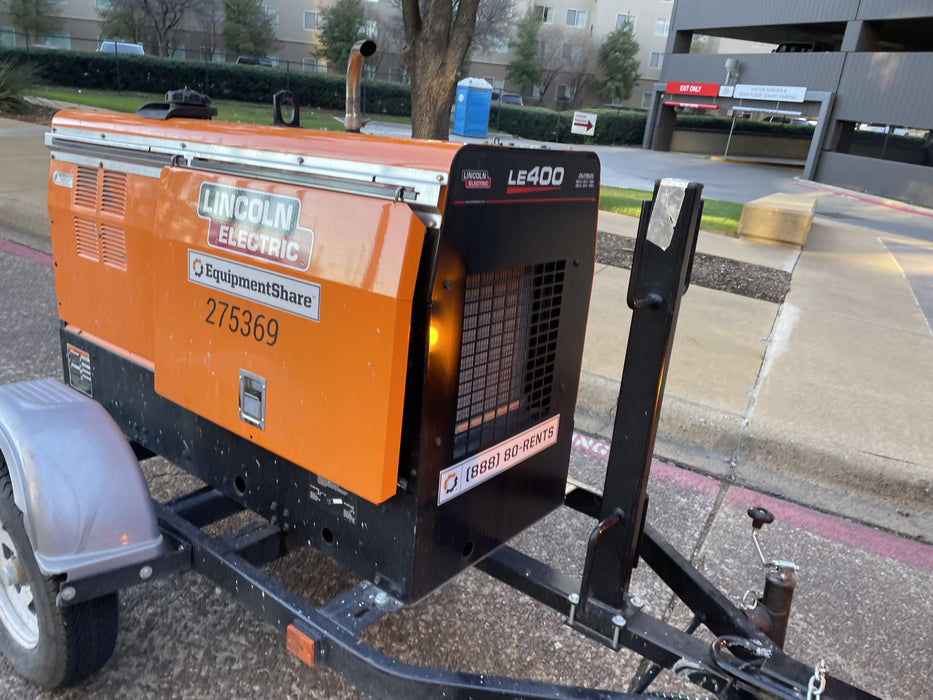 2022 Lincoln Electric LE400 Kubota V1505, Trlr, Cable Rack, Light Kit, ES Decals, T3