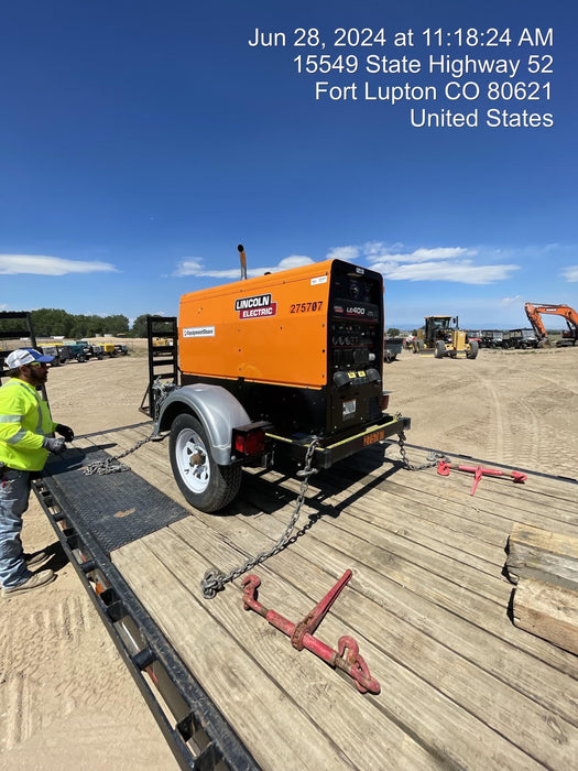 2022 Lincoln Electric LE400 Kubota V1505, Trlr, Cable Rack, Light Kit, ES Decals, T3