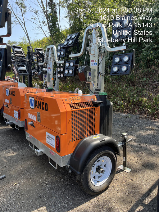 2024 Wanco WLTT-4MM4K Diesel, Deep Sea Controller, Shore Power Plug, Auto Start, (4) 350W LED Floodlights, 4kW Generator, 60 Gal Fuel Tank, 2" Ball, T3