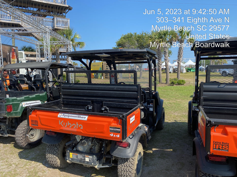2022 Kubota RTV-X1140W-H Plastic Canopy, Windshield Acrylic Clear, LED Strobe Light, Wire Harness Kit, Back up Alarm