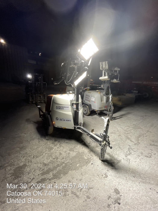 2023 Generac MLT2 Diesel, Flex Switch 120V Input, Powerzone Controller, (4) 320W LED Lights, 4kW Generator, 39.9 Gal Fuel Tank, 2" Ball, T3