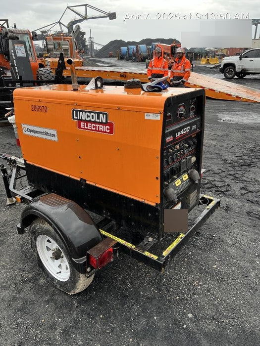 2022 Lincoln Electric LE400 Kubota V1505, Trlr, Cable Rack, Light Kit, ES Decals, T3