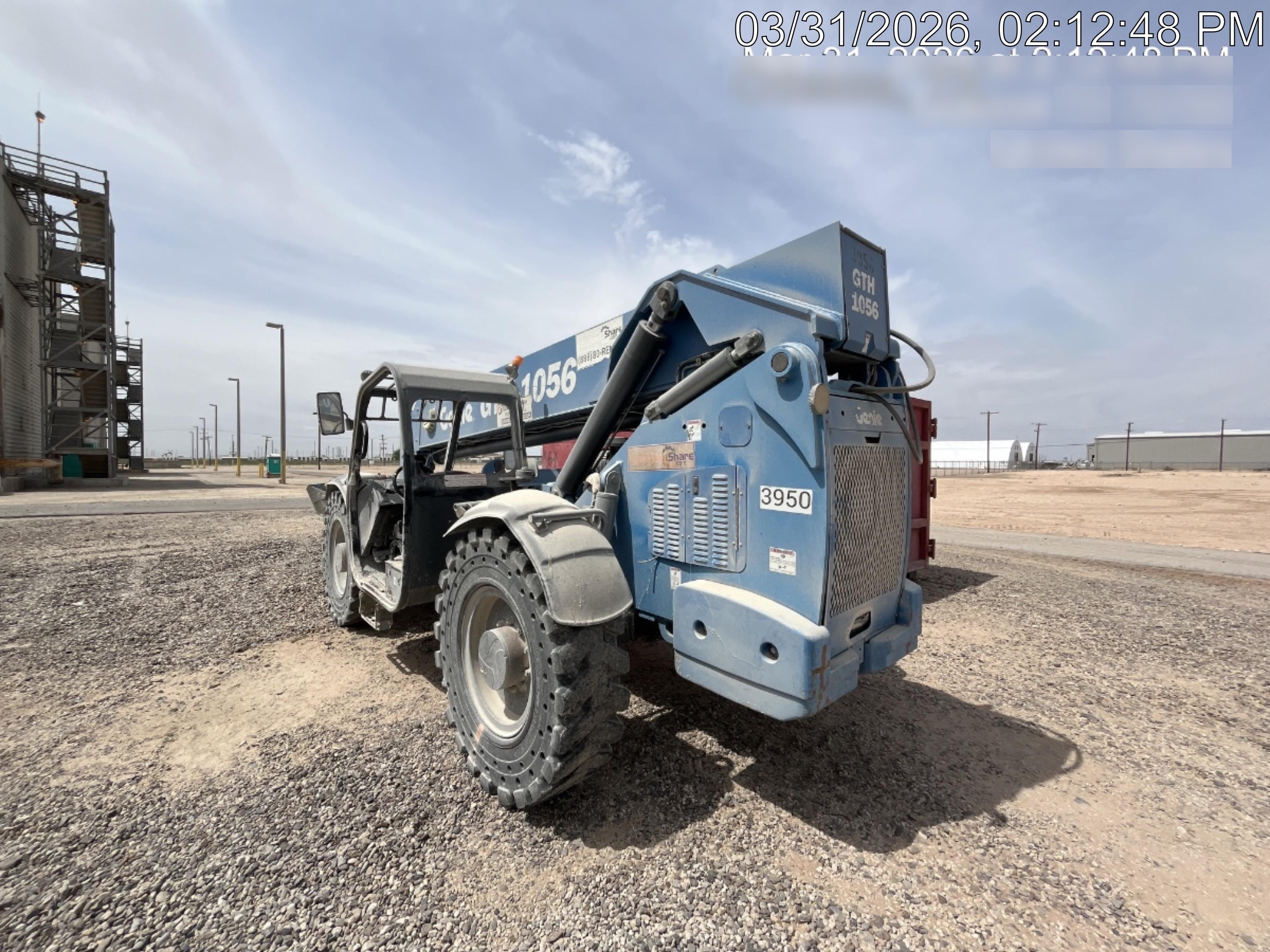 2017 Genie GTH-1056 Genie GTH1056, Solid Tires, 60" carriage, Light Kit, Open ROPS