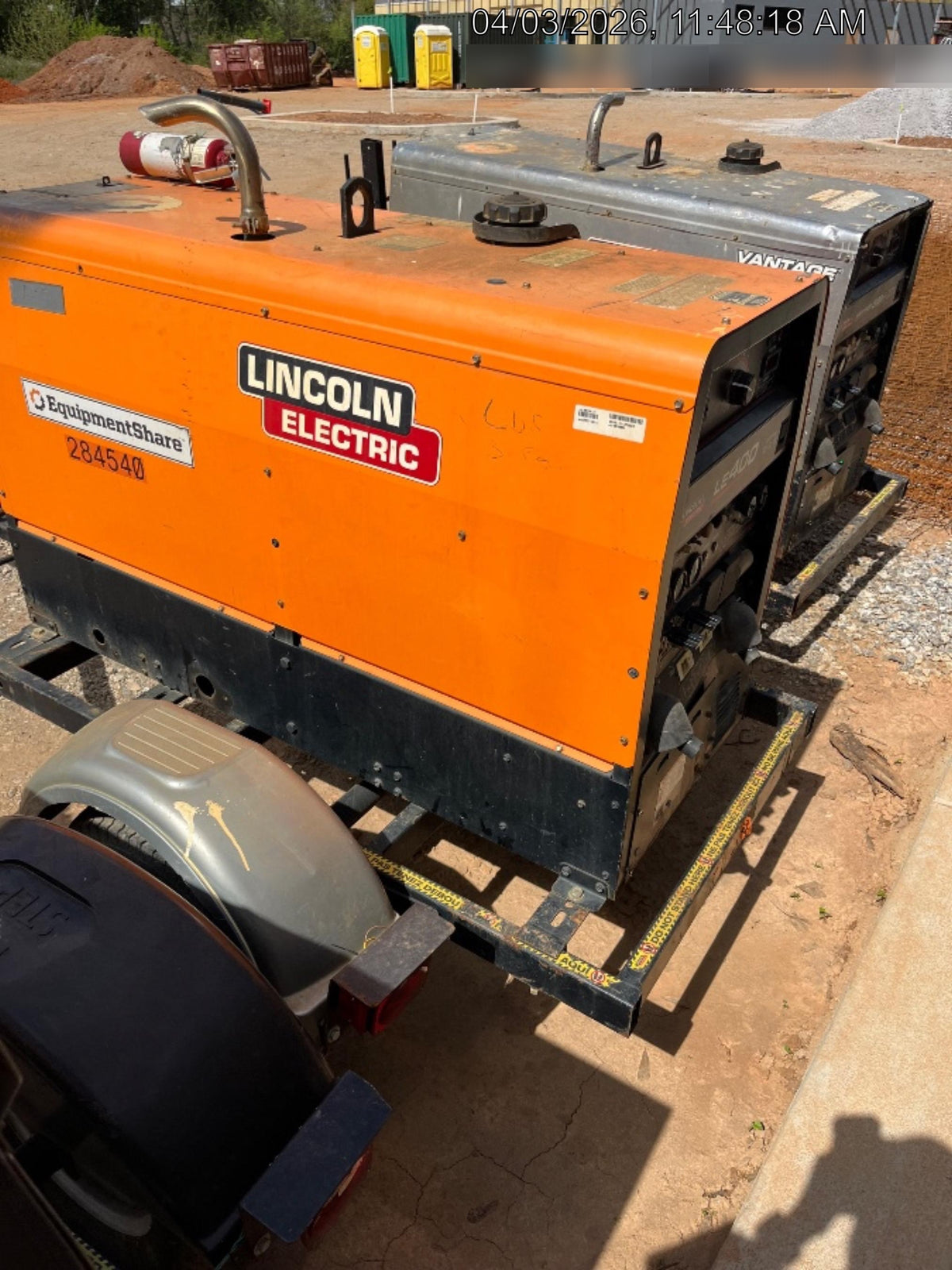 2022 Lincoln Electric LE400 Kubota V1505, Trlr, Cable Rack, Light Kit, ES Decals, T3