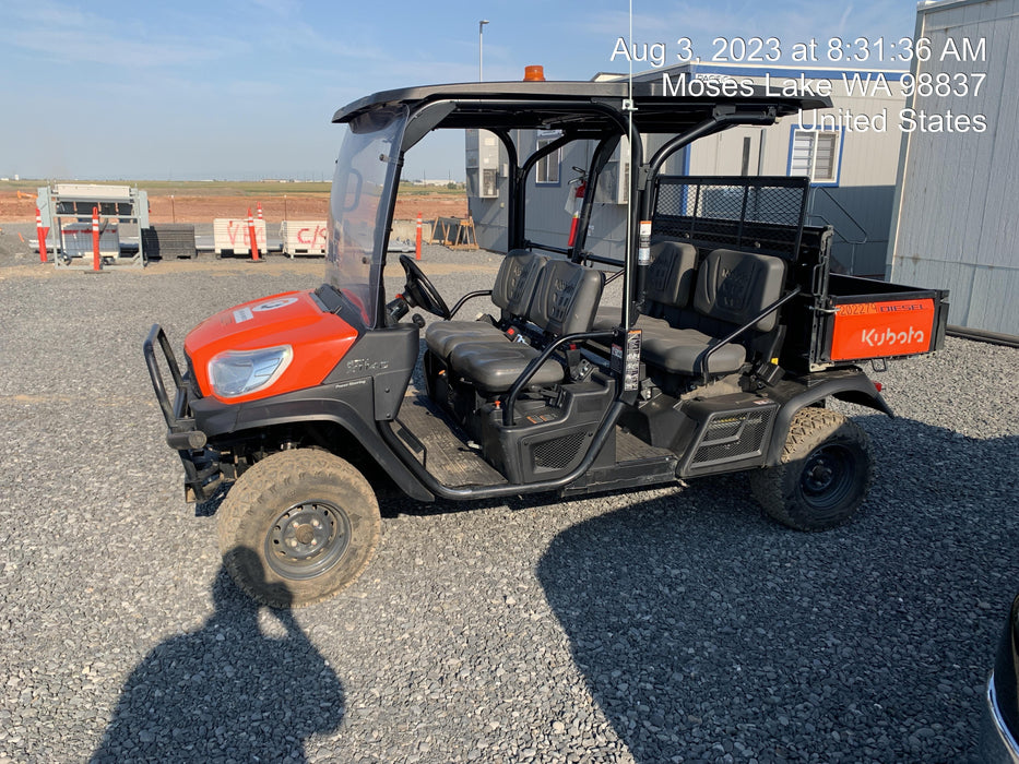 2022 Kubota RTV-X1140W-H Plastic Canopy, Windshield Acrylic Clear, LED Strobe Light, Wire Harness Kit, Back up Alarm