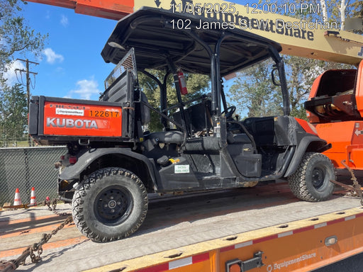 2020 Kubota RTV-X1140W-H Canopy, Diesel, 2 Seater, HDWS Tires, Windshield, Back up Alarm, Amber Strobe Light, Cargo Box