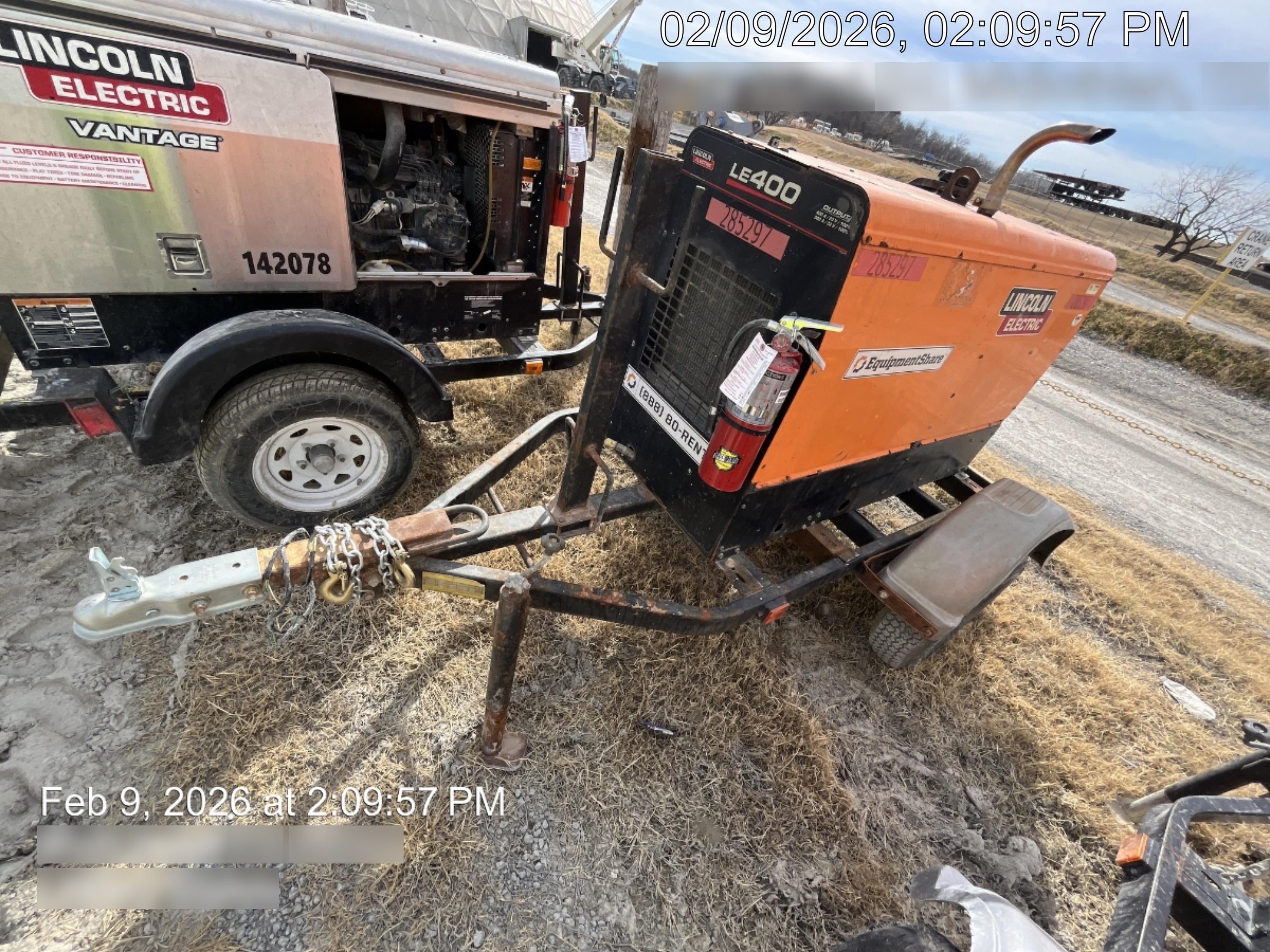 2022 Lincoln Electric LE400 Kubota V1505, Trlr, Cable Rack, Light Kit, ES Decals, T3