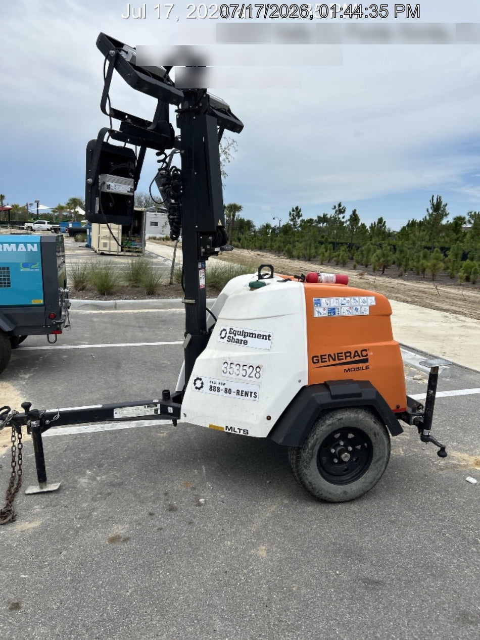 2023 Generac MLT2 Diesel, Flex Switch 120V Input, Powerzone Controller, (4) 320W LED Lights, 4kW Generator, 39.9 Gal Fuel Tank, 2" Ball, T3