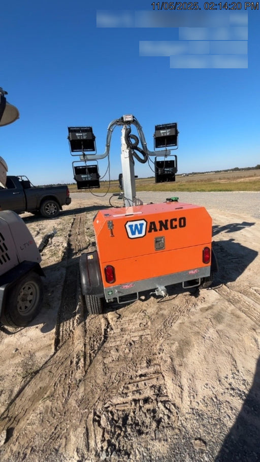 2024 Wanco WLTT-4MM4K Diesel, Deep Sea Controller, Shore Power Plug, Auto Start, (4) 350W LED Floodlights, 4kW Generator, 60 Gal Fuel Tank, 2" Ball, T3