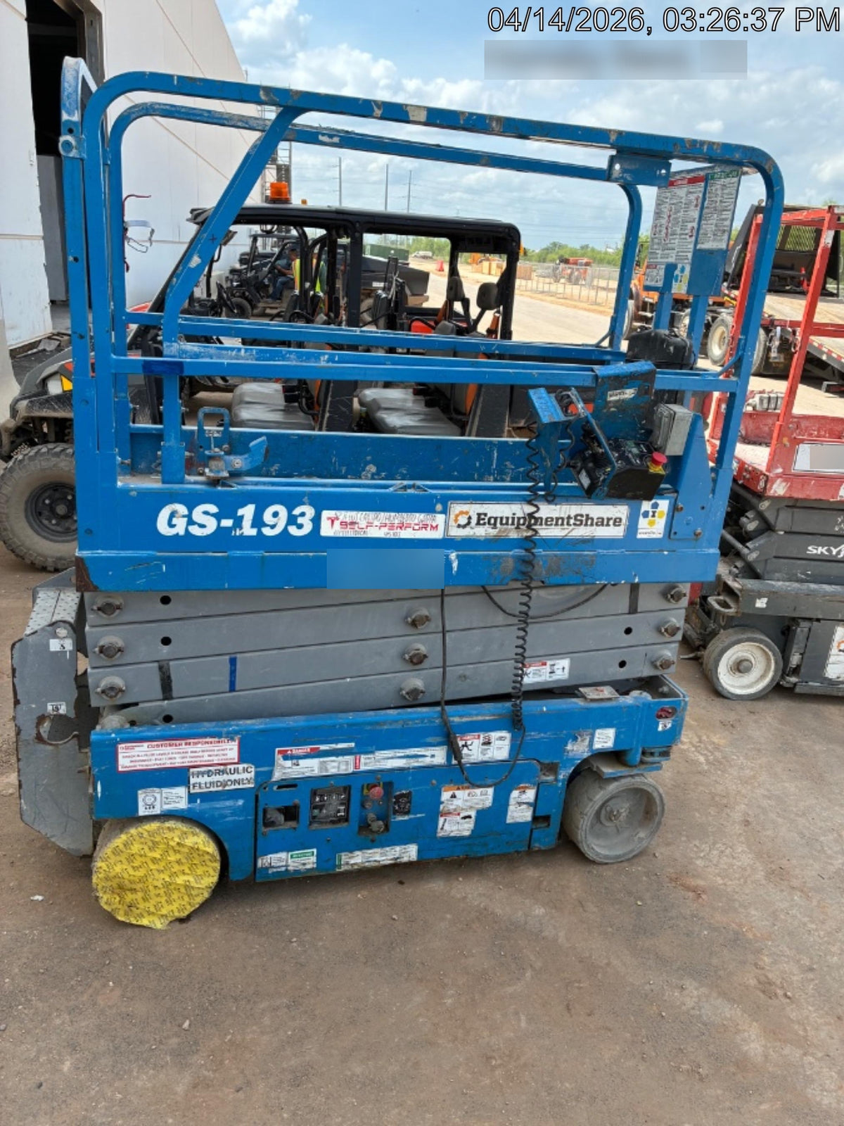 2019 Genie GS-1930 Fixed rails with chain Entry
