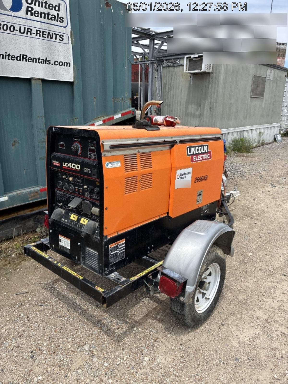 2022 Lincoln Electric LE400 Kubota V1505, Trlr, Cable Rack, Light Kit, ES Decals, T3
