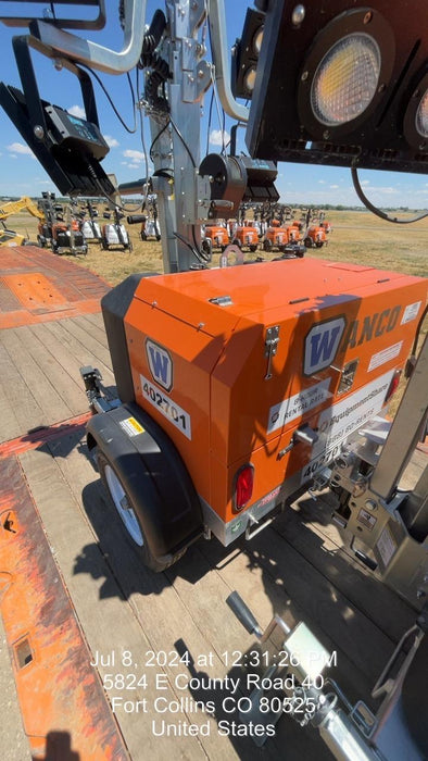 2024 Wanco WLTT-4MM4K Diesel, Deep Sea Controller, Shore Power Plug, Auto Start, (4) 350W LED Floodlights, 4kW Generator, 60 Gal Fuel Tank, 2" Ball, T3