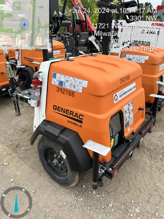 2024 Generac MLT2 Diesel, Flex Switch 120V Input, Powerzone Controller, 
(4) 320W LED Lights, 4kW Generator, 39.9 Gal Fuel Tank, 2" Ball, T3