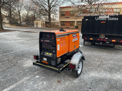 2022 Lincoln Electric LE400 Kubota V1505, Trlr, Cable Rack, Light Kit, ES Decals, T3