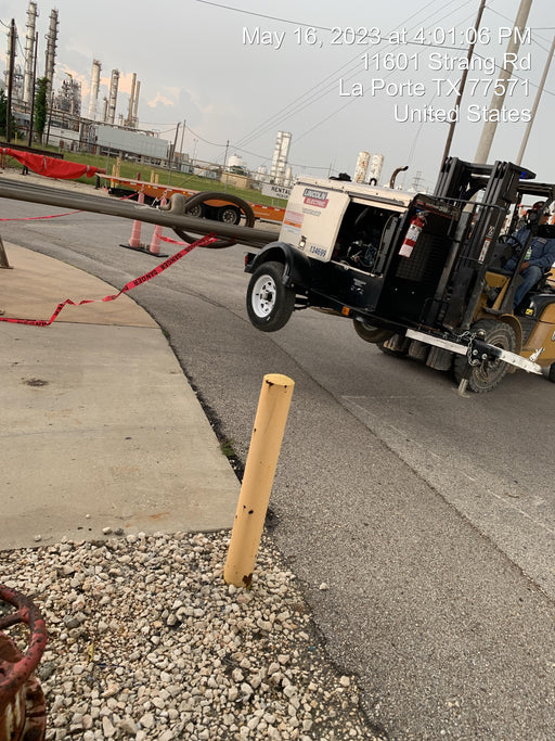 2022 Shindaiwa DGW400MDL Kubota D902 Engine, 23 HP, Dual Op Welder, Wire, Arc, Droop Stick, Tig, and CC Stick Functionality, Simulphase, 3 Phase and 1 Phase Gen Output, Single Axle NB Trlr, Slr Trckl Chrg 12V 12W, Fire Ext