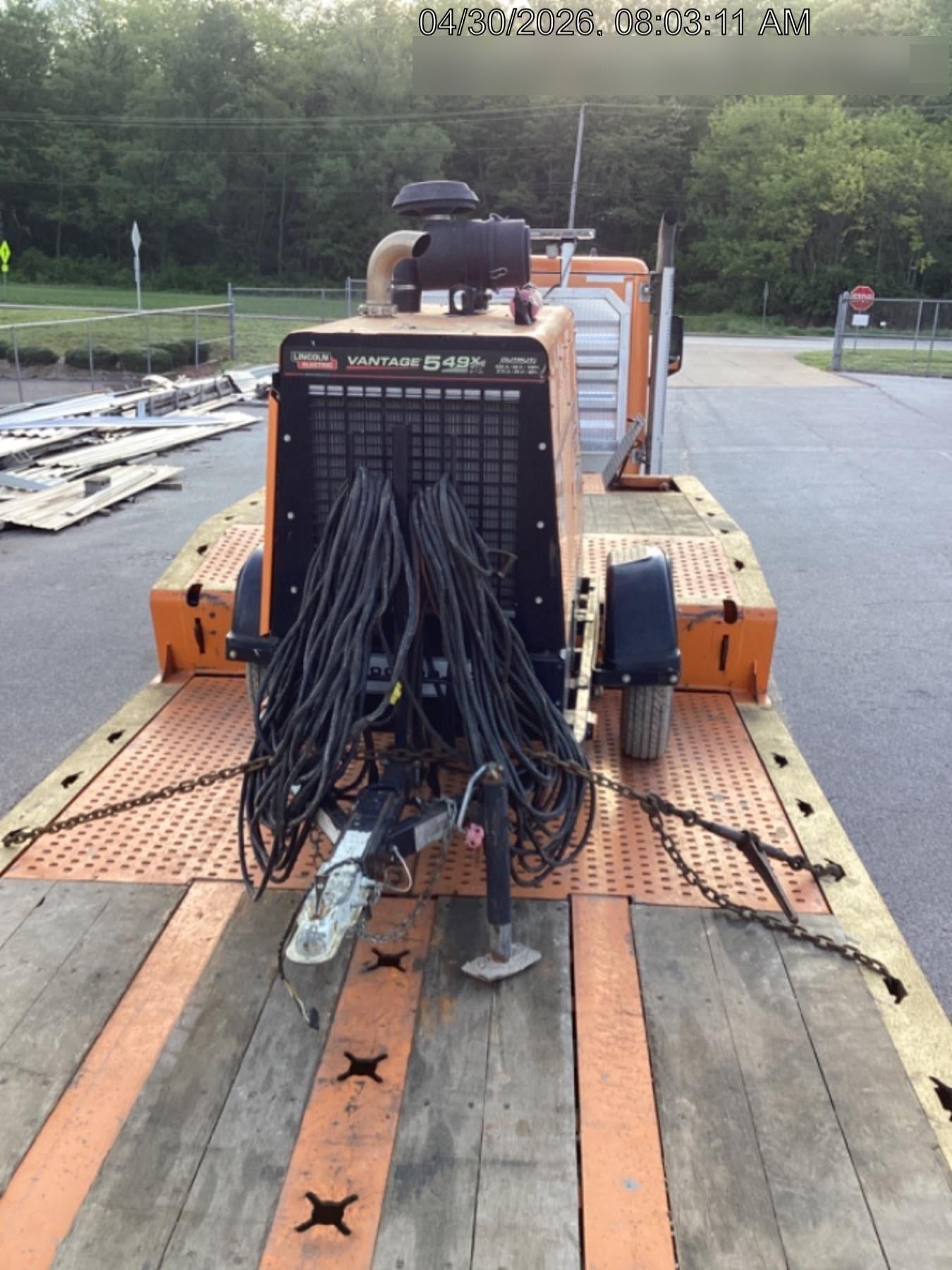 2021 Lincoln Electric Vantage 549X Ready Pak 3, ORANGE (includes trailer, cable rack, fender light kit)