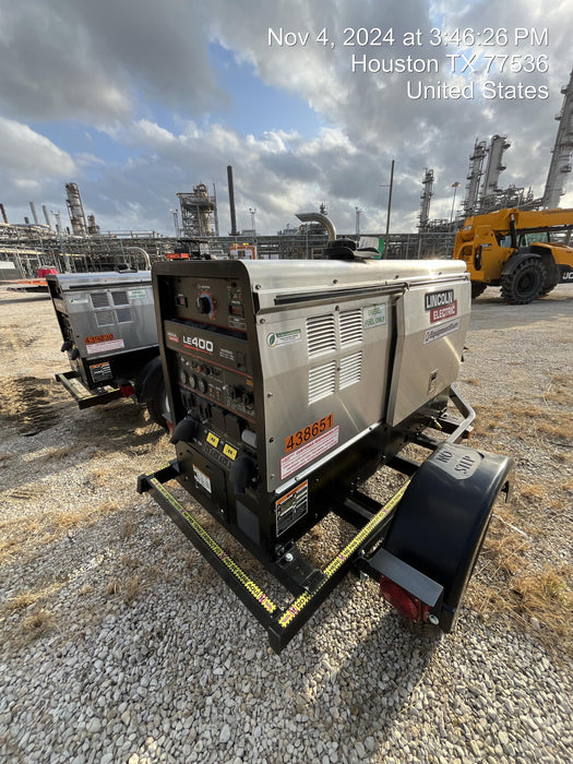 2024 Lincoln Electric LE400 Kubota V1505, Trlr, Cable Rack, Light Kit, ES Decals, T3