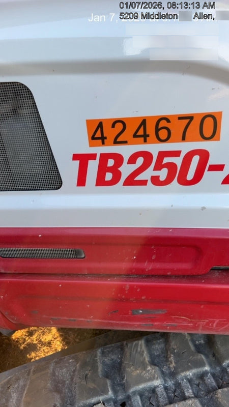2024 TAKEUCHI TB250-2CR