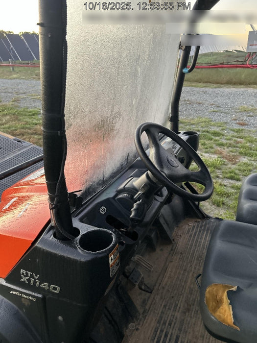Kubota RTV-X1140W-H Plastic Canopy, Windshield Acrylic Clear, LED Strobe Light, Wire Harness Kit, Back up Alarm