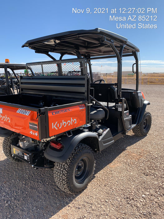 2021 Kubota RTV-X1140W-H Plastic Canopy, Windshield Acrylic Clear, LED Strobe Light, Wire Harness Kit, Back up Alarm