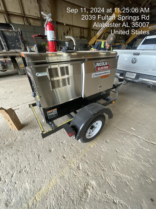 2024 Lincoln Electric LE400 Kubota V1505, Trlr, Cable Rack, Light Kit, ES Decals, T3