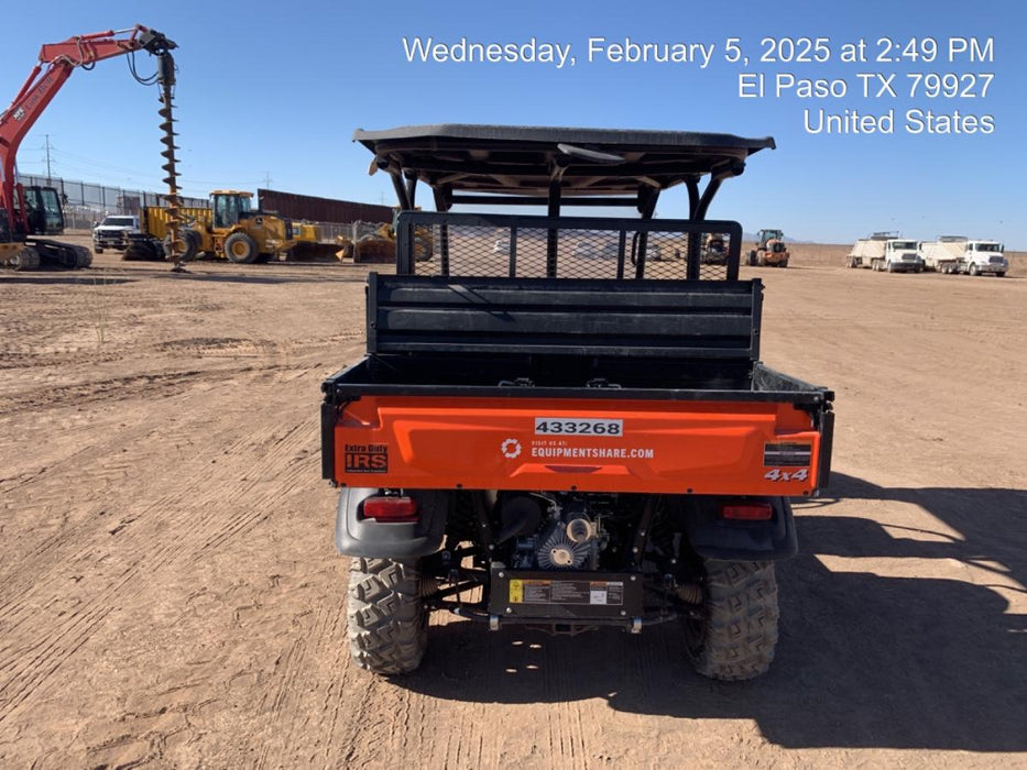 2024 Kubota RTV-X1140W-H 4WD, LED Strobe, Windshield Acrylic Clear, Plastic Canopy, Wire Harness Kit, Backup Alarm