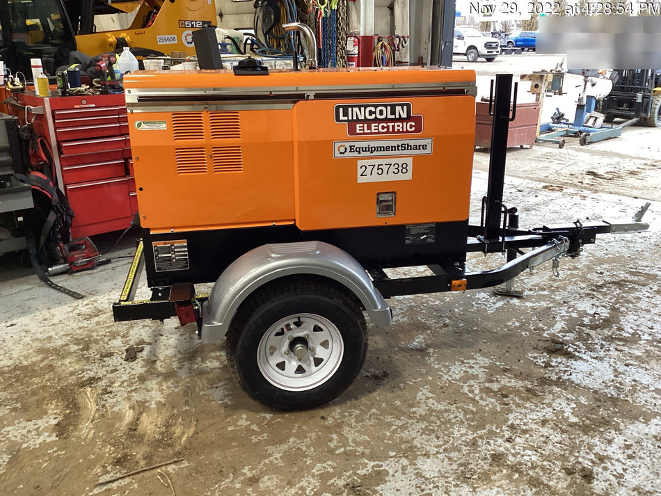 2022 Lincoln Electric LE400 Kubota V1505, Trlr, Cable Rack, Light Kit, ES Decals, T3