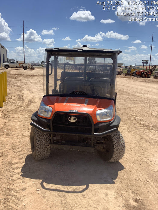 Kubota RTV-X1140W-H Canopy, 4-Seater, Diesel, Windshield Acrylic Clear, LED Strobe, Backup Alarm