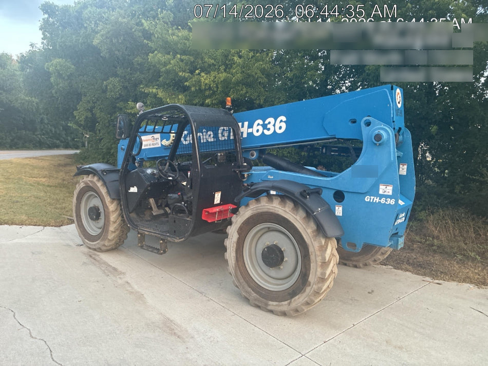 2018 Genie GTH-636 GTH-636 w/Open ROPS, Solid Tires, beacon/work lights, 48" carriage/forks