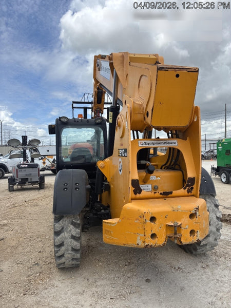 2019 JCB 510-56 Open ROPS, 74 HP, Solid Tires, Worklights, Beacon, Aux Hydraulics, Lifting Eye w/66" Carriage/60" Forks