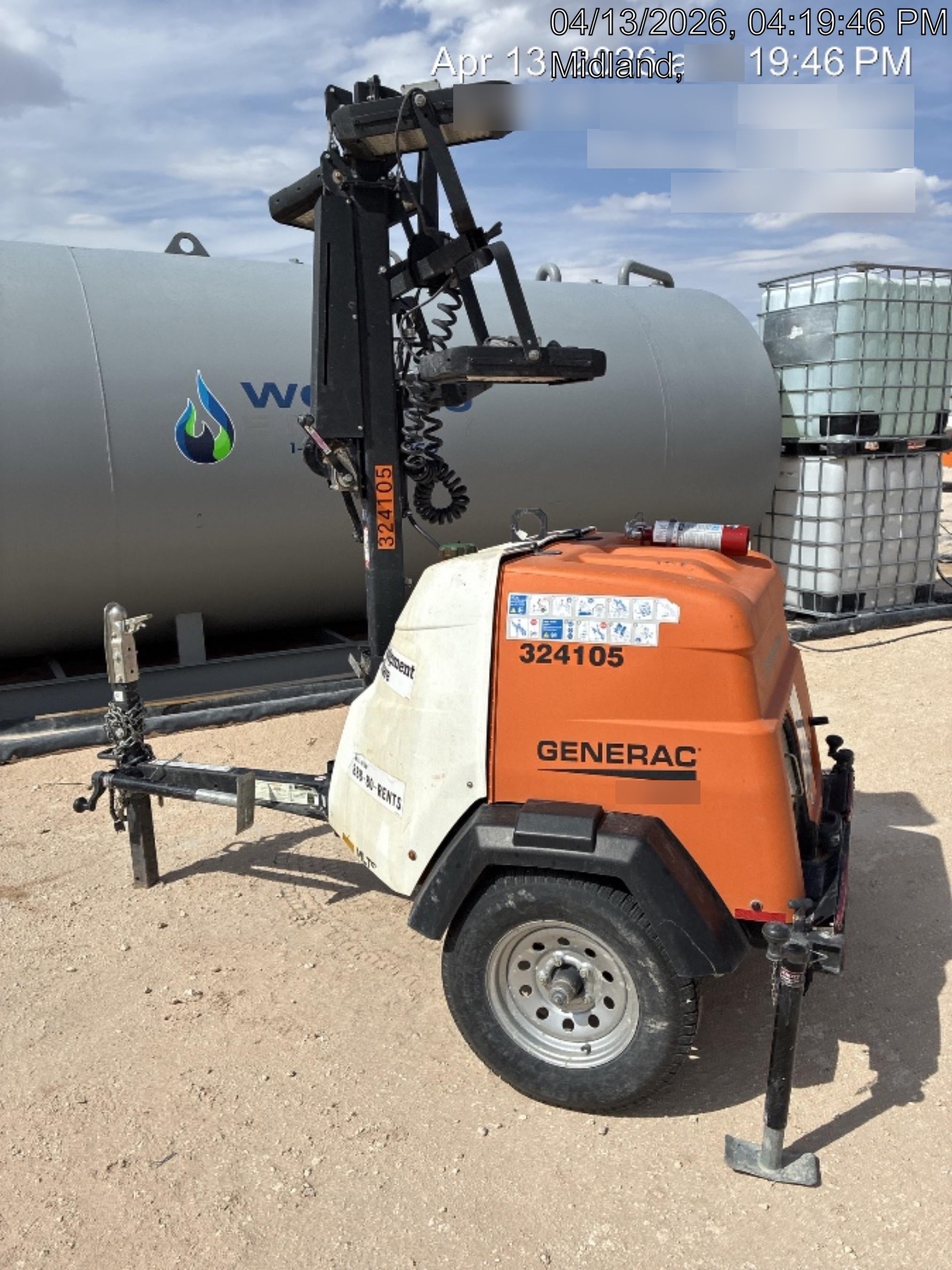 2023 Generac MLT2 Diesel, Flex Switch 120V Input, Powerzone Controller, (4) 320W LED Lights, 4kW Generator, 39.9 Gal Fuel Tank, 2" Ball, T3
