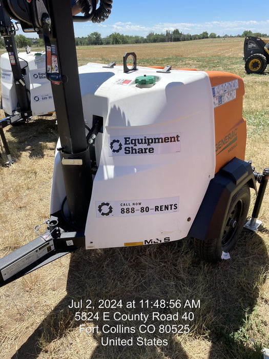 2024 Generac MLT2 Diesel, Flex Switch 120V Input, Powerzone Controller, 
(4) 320W LED Lights, 4kW Generator, 39.9 Gal Fuel Tank, 2" Ball, T3