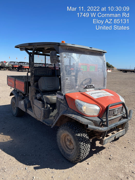 2021 Kubota RTV-X1140W-H Plastic Canopy, Windshield Acrylic Clear, LED Strobe Light, Wire Harness Kit, Back up Alarm