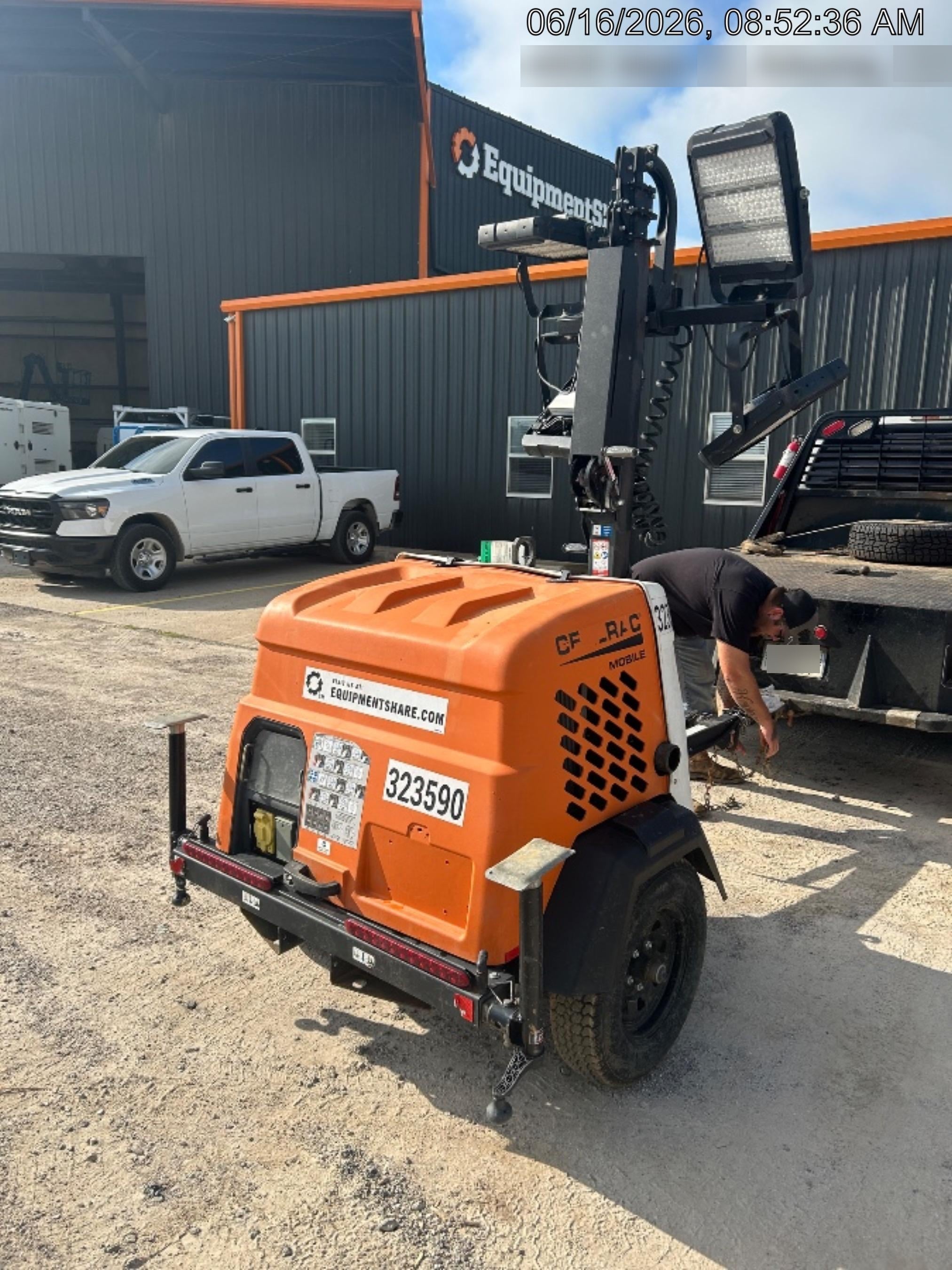 2023 Generac MLT2 Diesel, Flex Switch 120V Input, Powerzone Controller, (4) 320W LED Lights, 4kW Generator, 39.9 Gal Fuel Tank, 2" Ball, T3