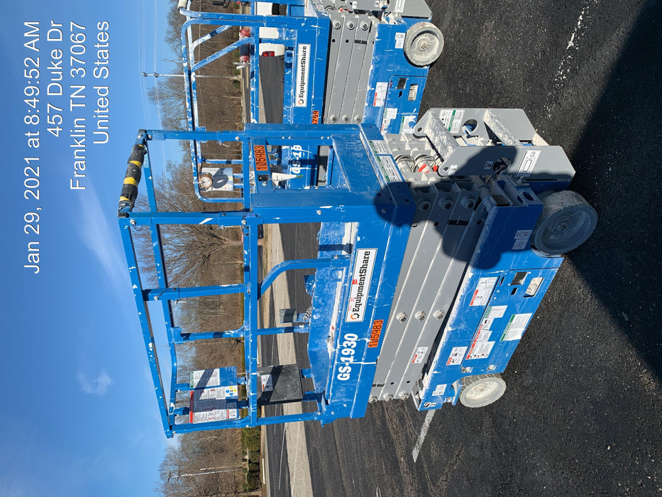 2020 Genie GS-1930 Solid Non Marking Tires, Beacon, Folding rails with half height swing gate
