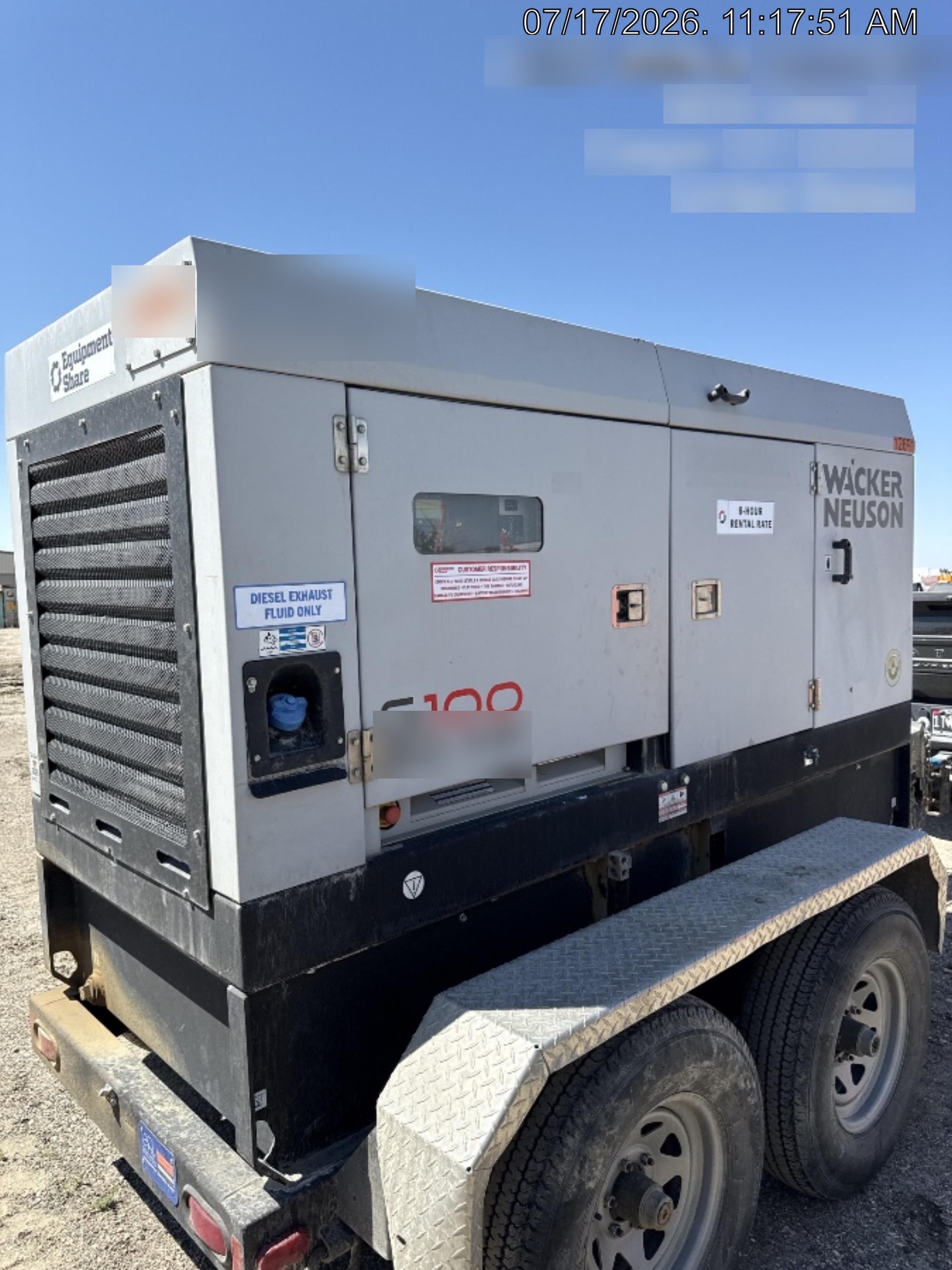 2018 WACKER NEUSON G100