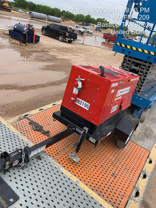 2022 Shindaiwa DGW400MDL Kubota D902 Engine, 23 HP, Dual Op Welder, Wire, Arc, Droop Stick, Tig, and CC Stick Functionality, Simulphase, 3 Phase and 1 Phase Gen Output, Single Axle NB Trlr, Slr Trckl Chrg 12V 12W, Fire Ext