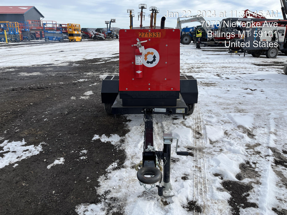 2022 Shindaiwa DGW400MDL Kubota D902 Engine, 23 HP, Dual Op Welder, Wire, Arc, Droop Stick, Tig, and CC Stick Functionality, Simulphase, 3 Phase and 1 Phase Gen Output, Single Axle NB Trlr, Slr Trckl Chrg 12V 12W, Fire Ext