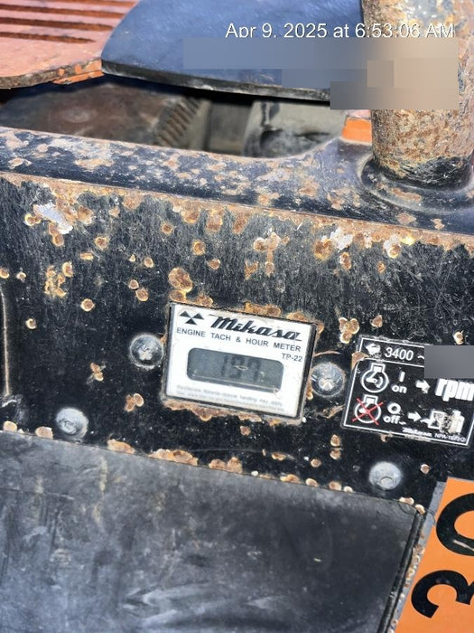 2023 Multiquip MV308GH Honda GX270, 18" Plate, Tachometer