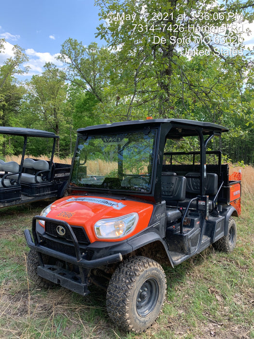2019 Kubota RTV-X1140W-H 4wd Utility Cart, LED Strobe, Windshield Tempered Glass, Plastic Canopy, Wire Harness Kit, Backup Alarm