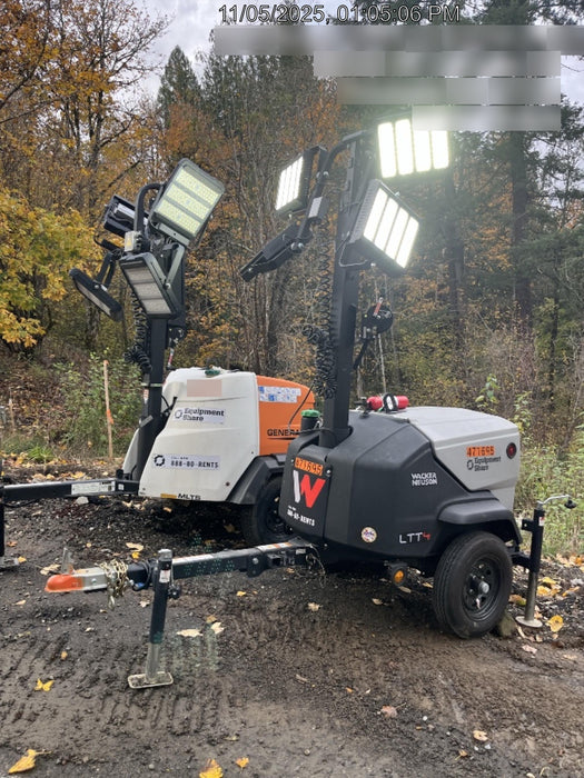 2024 Wacker Neuson LTT4 Diesel, Kohler KDW702, Deep Sea Controller, Auto Start, LED 320W, Bypass Outlet, T3