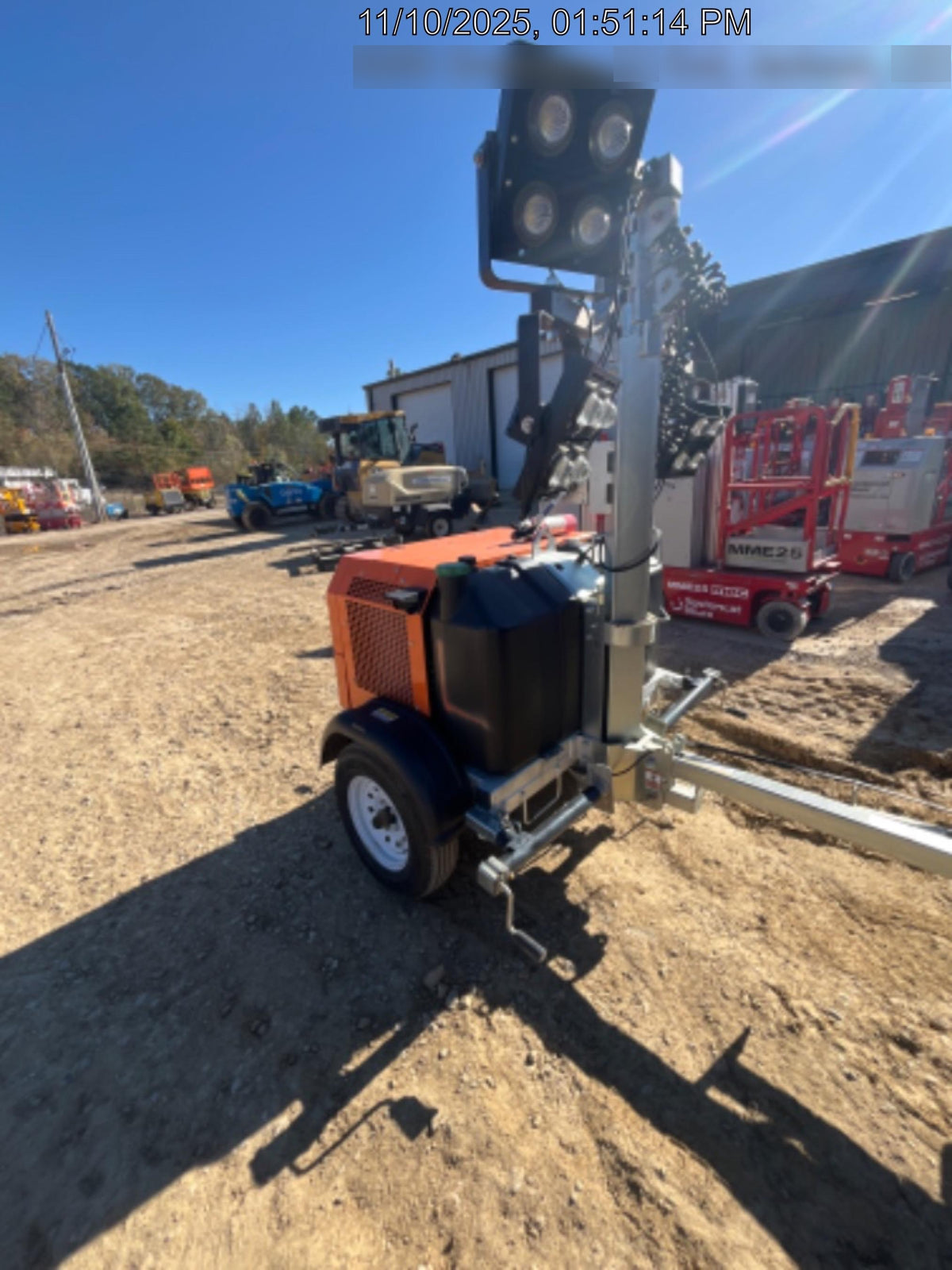 2025 Wanco WLTT-4MM4K Diesel, Mitsubishi L2E, 9.0HP @1800 rpm, Deep Sea Controller, Shore Power Plug, Auto Start, (4) 350W LED Floodlights, 4kW Generator, 60 Gal Fuel Tank, 2" Ball, T3