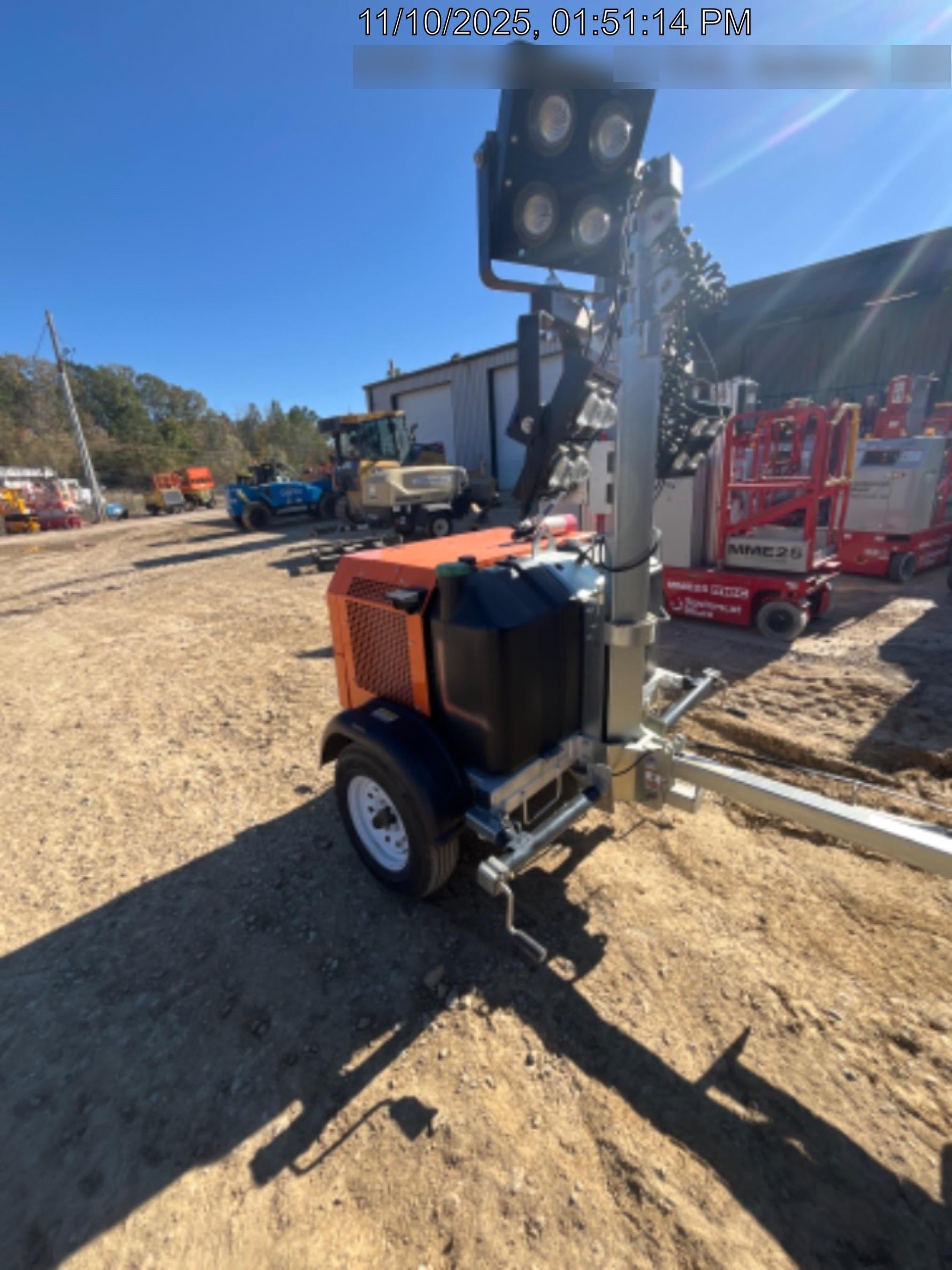 2025 Wanco WLTT-4MM4K Diesel, Mitsubishi L2E, 9.0HP @1800 rpm, Deep Sea Controller, Shore Power Plug, Auto Start, (4) 350W LED Floodlights, 4kW Generator, 60 Gal Fuel Tank, 2" Ball, T3