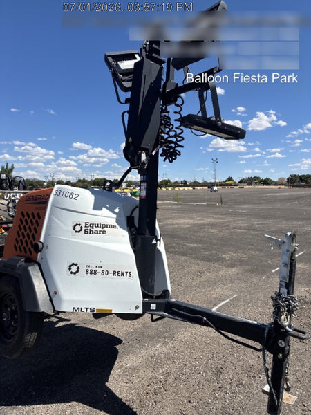2023 Generac MLT2 Diesel, Flex Switch 120V Input, Powerzone Controller, 
(4) 320W LED Lights, 4kW Generator, 39.9 Gal Fuel Tank, 2" Ball, T3