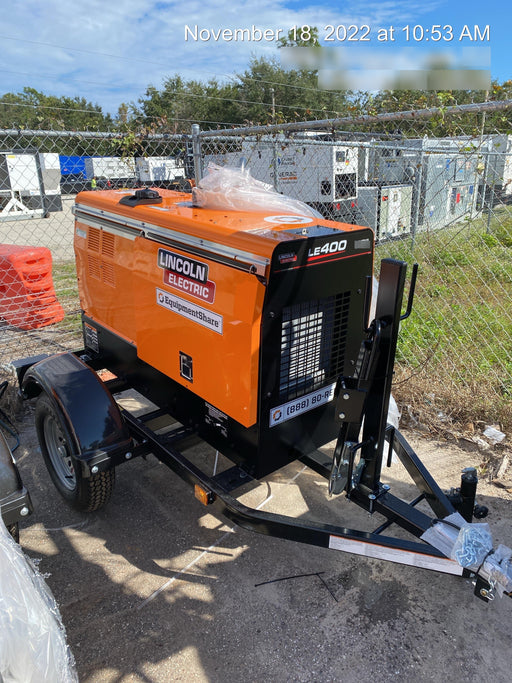 2022 Lincoln Electric LE400 Kubota V1505, Trlr, Cable Rack, Light Kit, ES Decals, T3