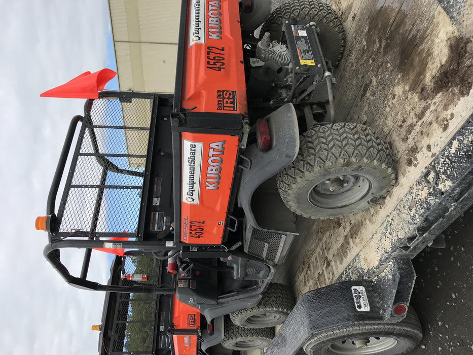 2019 Kubota RTV-X900 4wd Utility Cart, LED Strobe, Windshield Tempered Glass, Plastic Canopy, Backup Alarm