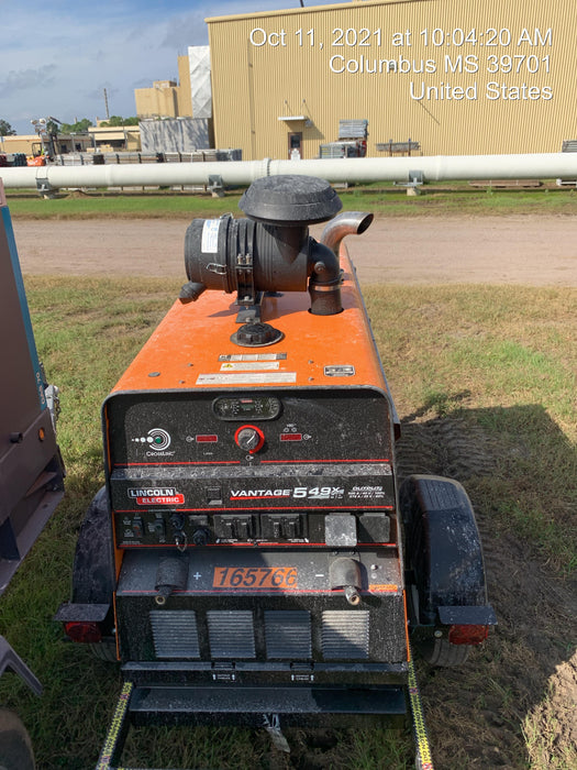 2021 Lincoln Electric Vantage 549X Ready Pak 3, ORANGE (includes trailer, cable rack, fender light kit)