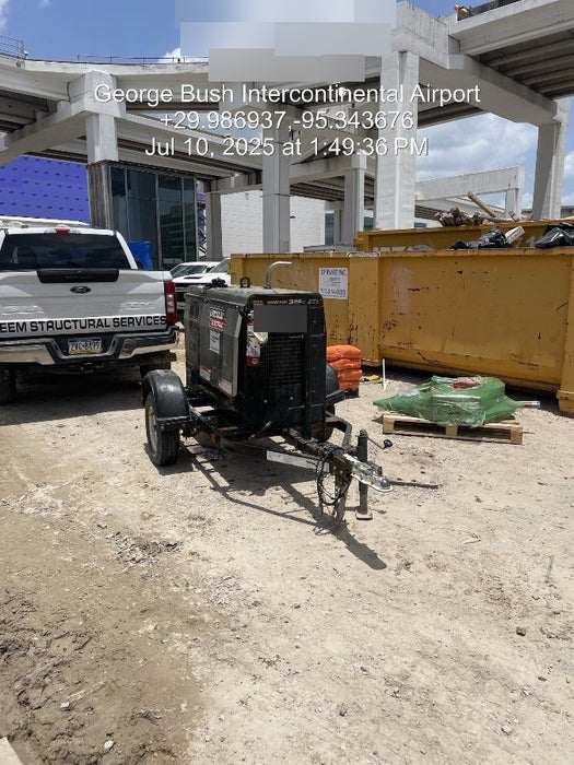 2019 Lincoln Electric Vantage 322 Lincoln Vantage 322 Welder w/Trailer, Light Kit, Cable Rack