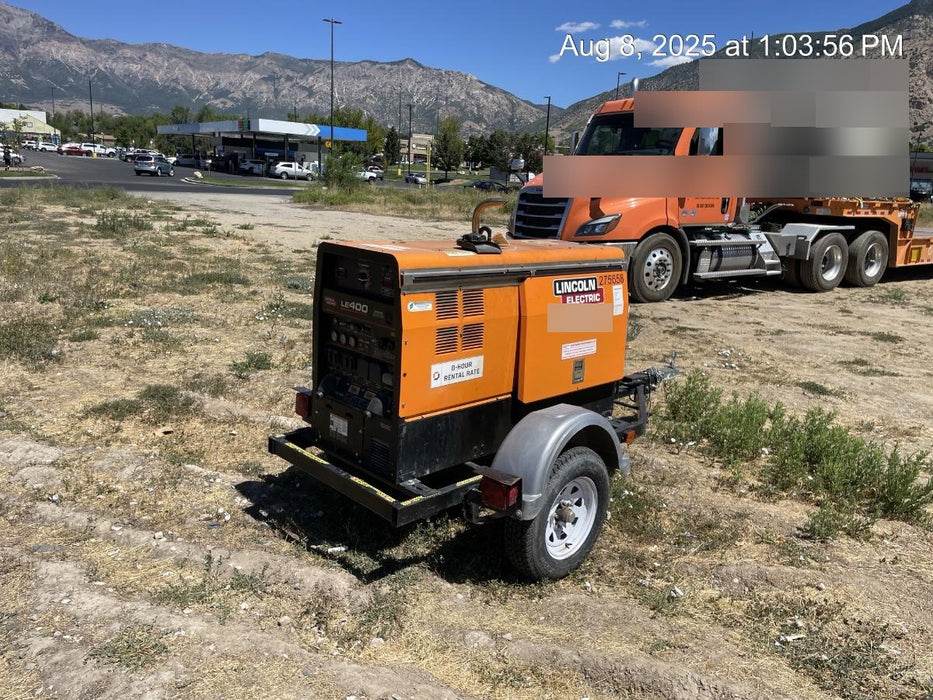 2022 Lincoln Electric LE400 Kubota V1505, Trlr, Cable Rack, Light Kit, ES Decals, T3