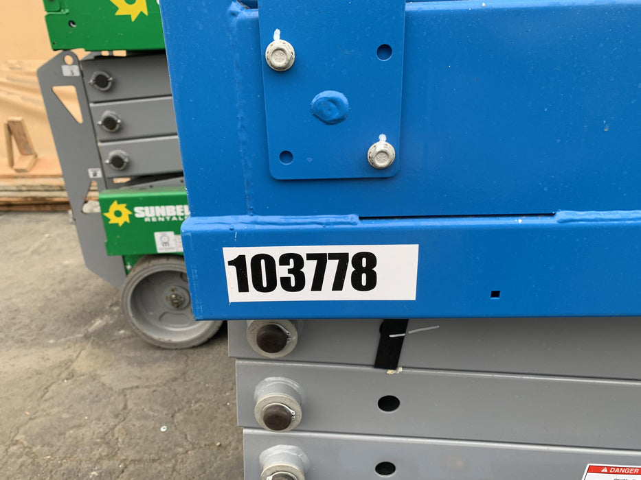 2020 Genie GS-1930 Solid Non Marking Tires, Beacon, Folding rails with half height swing gate, 800W Inverter